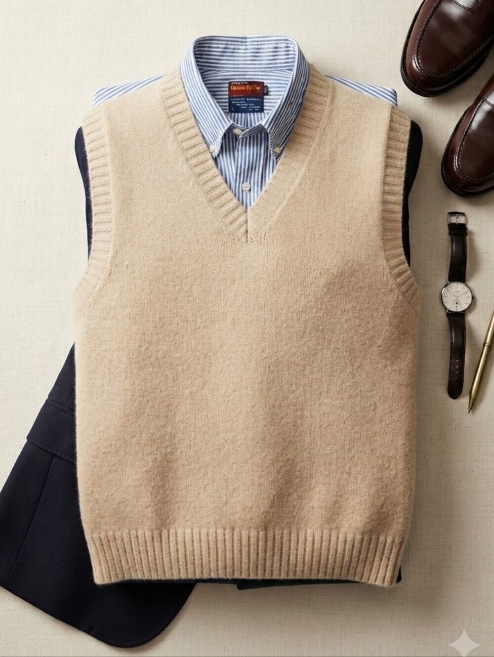 Vintage JCPenney Men's Shetland Wool Vest